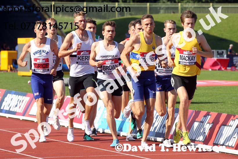 Mens 1500 metres, 2019 Muller British Championships, Alexander Stadium, Birmingham. Photo: David T. Hewitson/Sports for All Pics